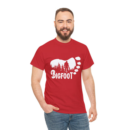 Bigfoot Footprint - Adult Unisex Heavy Cotton Tee