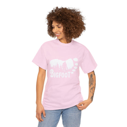 Bigfoot Footprint - Adult Unisex Heavy Cotton Tee