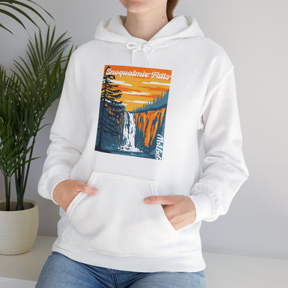 PNW Snoqualmie Falls Hoodie - Unisex Heavy Blend™ Hooded Sweatshirt