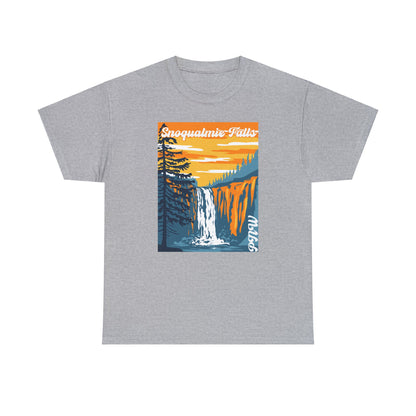 PNW Snoqualmie Falls T-Shirt - Unisex Heavy Cotton Tee