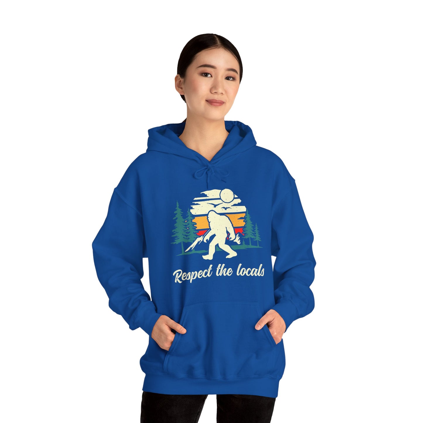 Respect the Locals - Bigfoot | Unisex Heavy Blend Hooded Sweatshirt