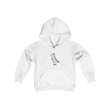 Dino-Mite Kid Hoodie - Youth Heavy Blend Hooded Sweatshirt - Bigfoot Bigheart Studio