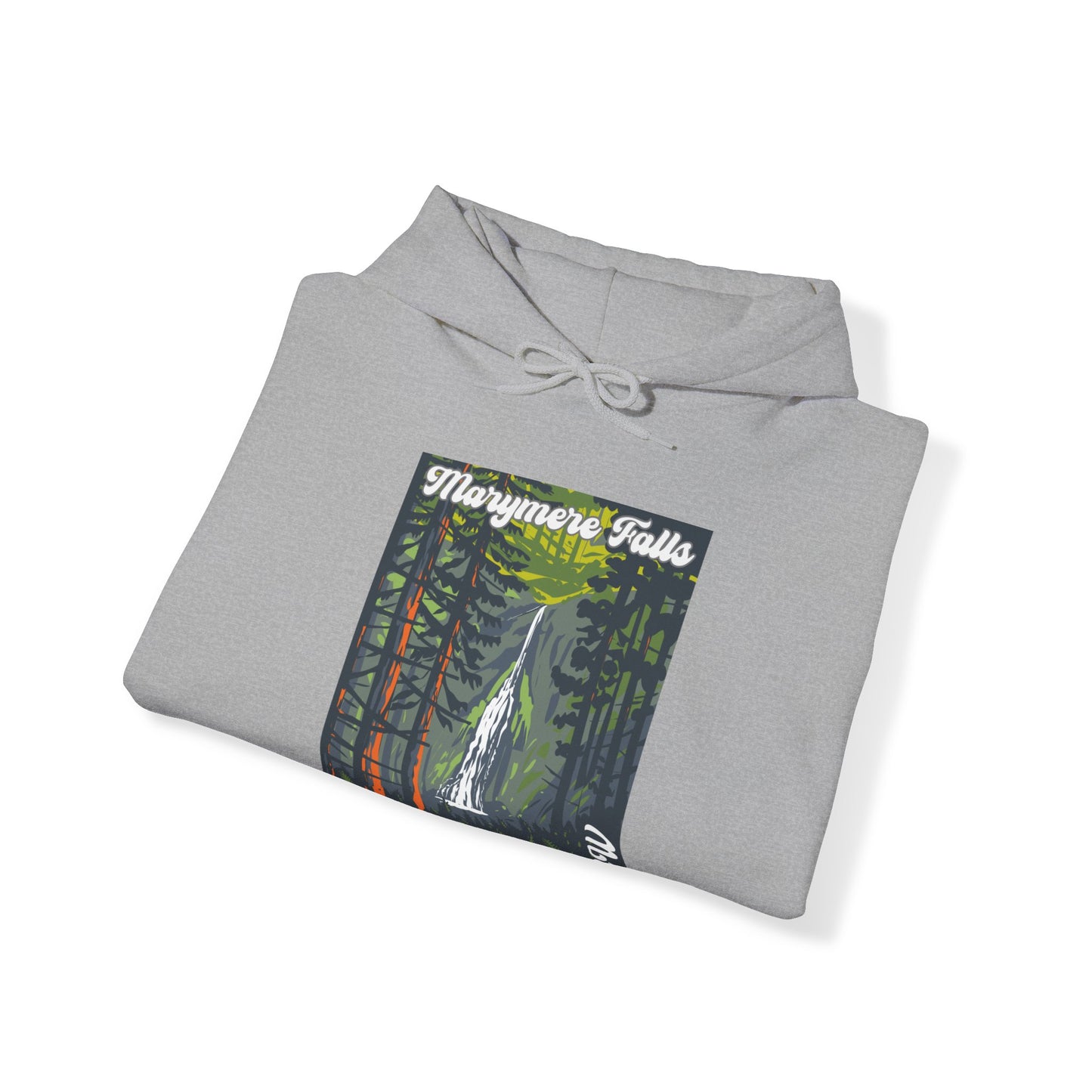 PNW Marymere Falls Hoodie - Unisex Heavy Blend™ Hooded Sweatshirt