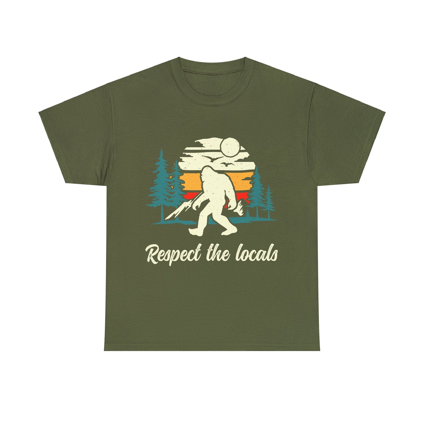 Respect The Locals | Sasquatch - Unisex Heavy Cotton Tee