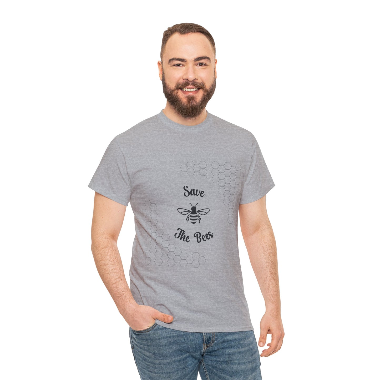 Save the Bees T-Shirt - Unisex Heavy Cotton Tee