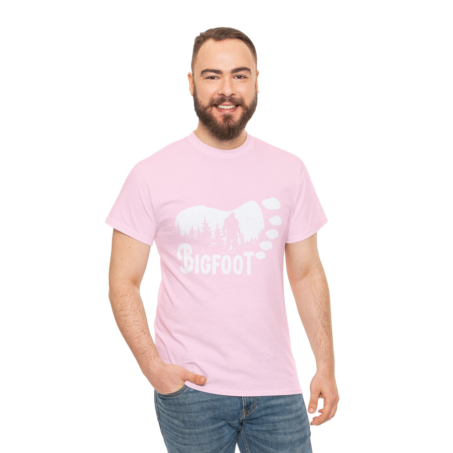 Bigfoot Footprint - Adult Unisex Heavy Cotton Tee