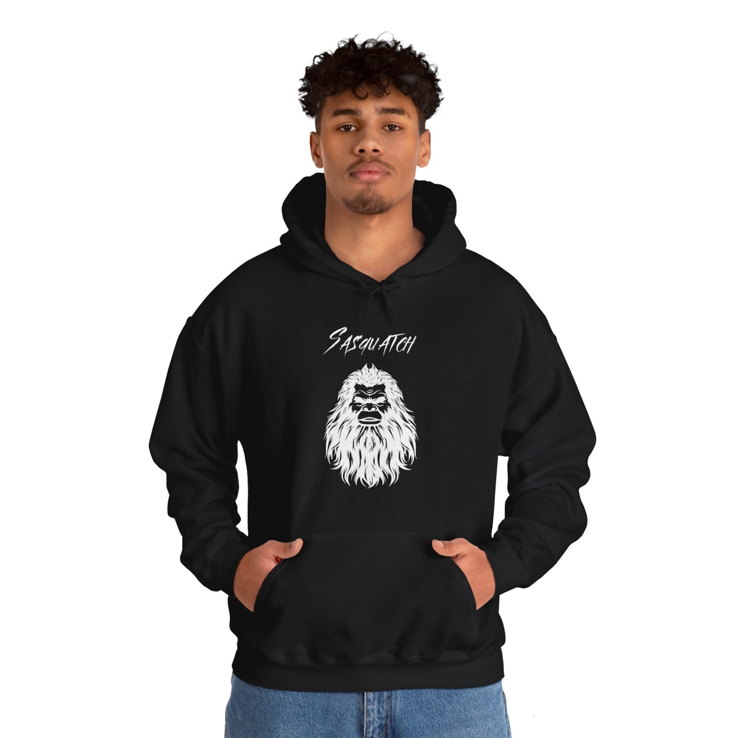 Sasquatch Selfie Adult Hoodie - Unisex Heavy Blend™ Hooded Sweatshirt