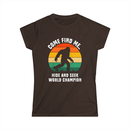 Hide and Seek World Champion - Bigfoot - Women's Softstyle Tee