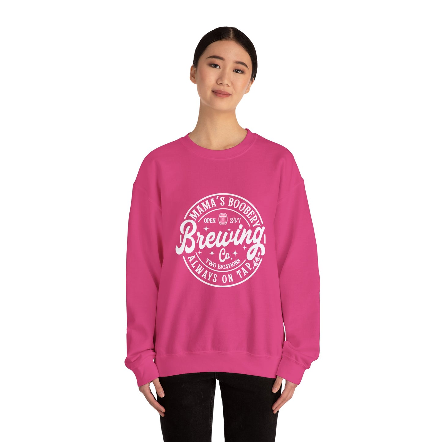 Mama's Boobery - Unisex Heavy Blend™ Crewneck Sweatshirt