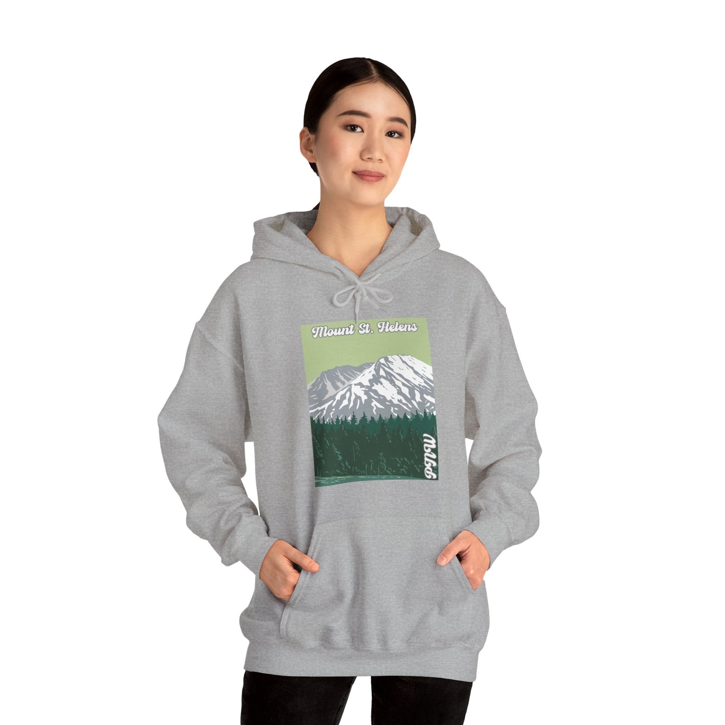 PNW Mount St. Helens Hoodie - Unisex Heavy Blend™ Hooded Sweatshirt