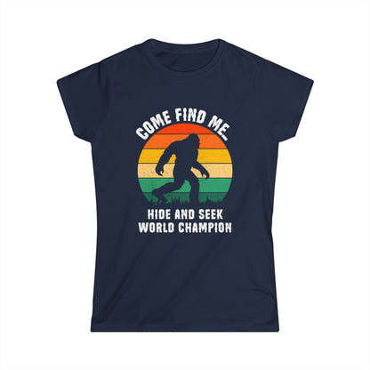 Hide and Seek World Champion - Bigfoot - Women's Softstyle Tee