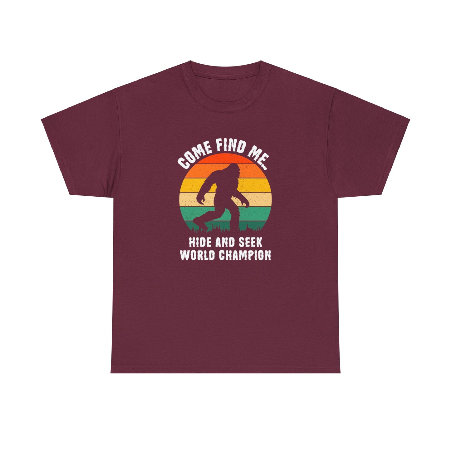 Hide And Seek Champion - Bigfoot - Adult Unisex Heavy Cotton Tee