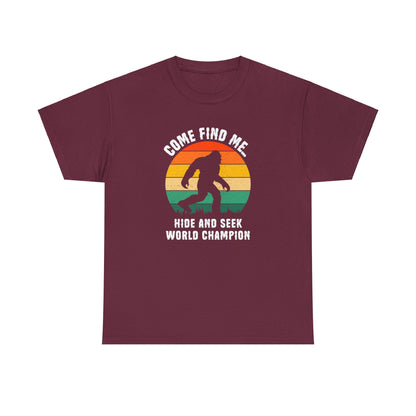 Hide And Seek Champion - Bigfoot - Adult Unisex Heavy Cotton Tee