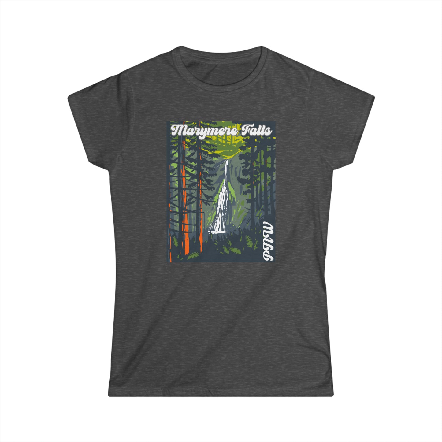 PNW Marymere Falls - Women's Softstyle Tee