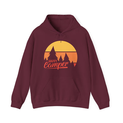 Happy Camper Adult Hoodie - Unisex Heavy Blend™ Hooded Sweatshirt - Bigfoot Bigheart Studio