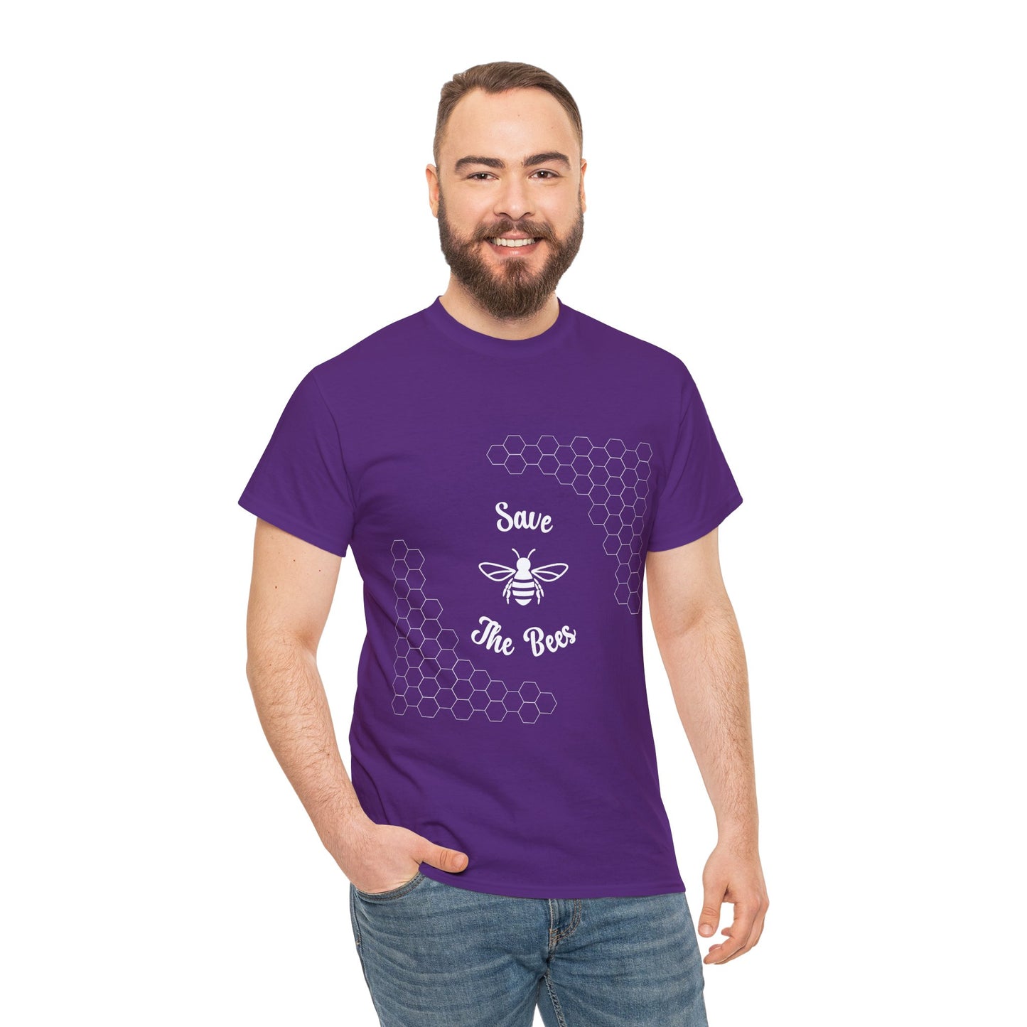 Save the Bees T-Shirt - Unisex Heavy Cotton Tee