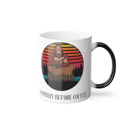 Squatchy Before Coffee | Color Morphing Mug, 11oz