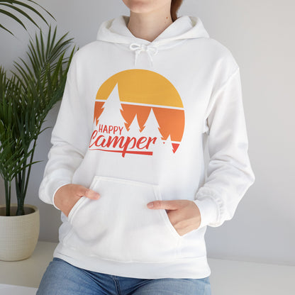 Happy Camper Adult Hoodie - Unisex Heavy Blend™ Hooded Sweatshirt - Bigfoot Bigheart Studio