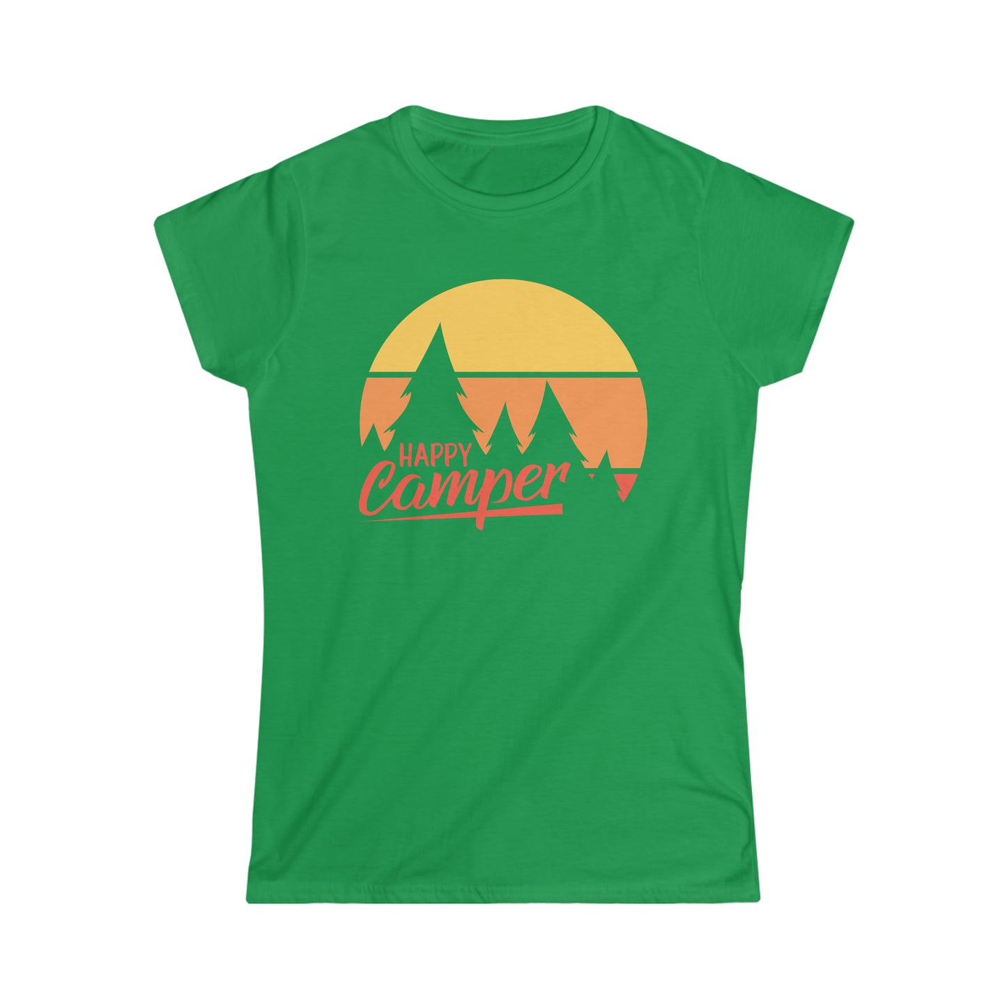 Happy Camper - Women's Softstyle Tee - Bigfoot Bigheart Studio