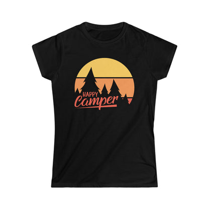 Happy Camper - Women's Softstyle Tee - Bigfoot Bigheart Studio