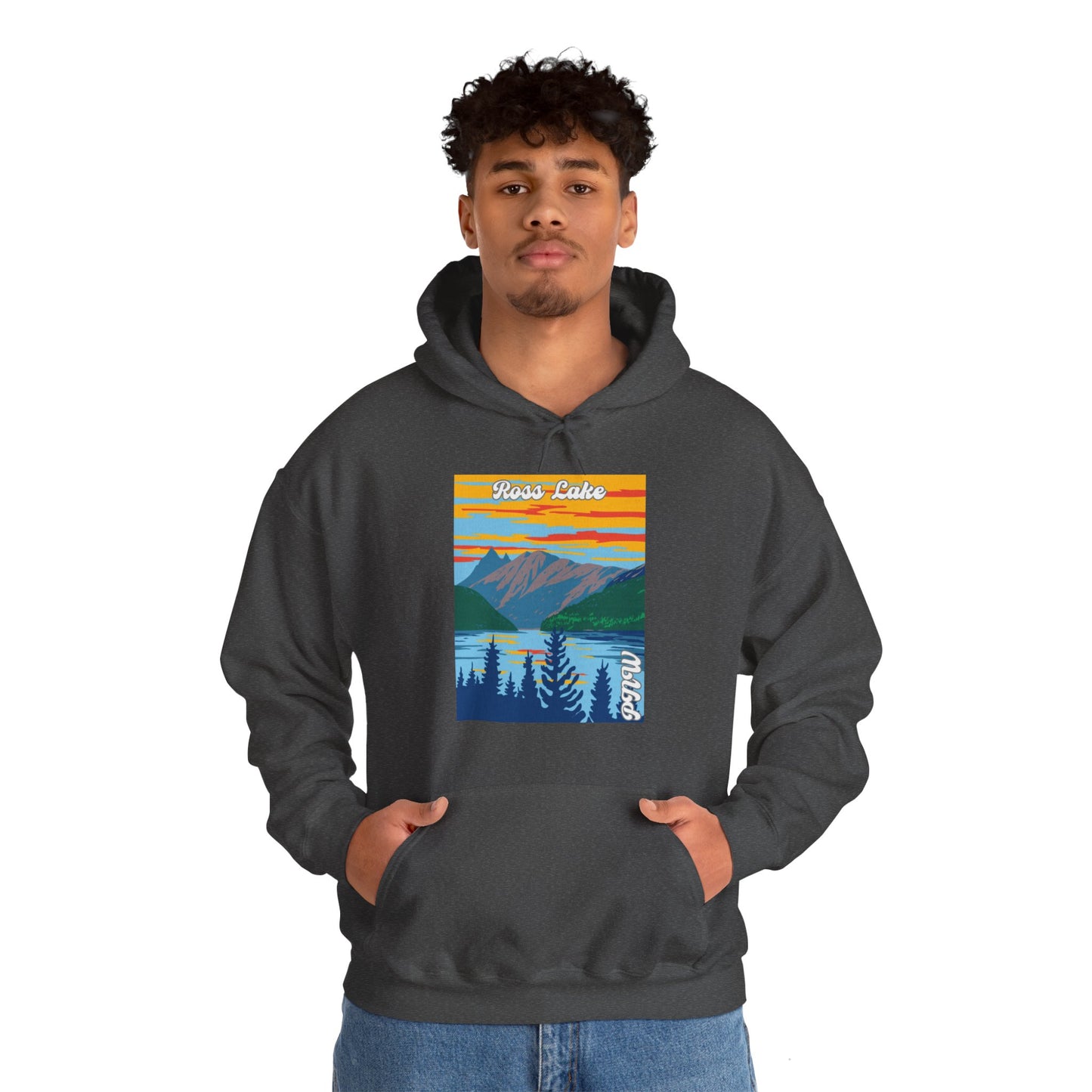 PNW Ross Lake Hoodie - Unisex Heavy Blend™ Hooded Sweatshirt