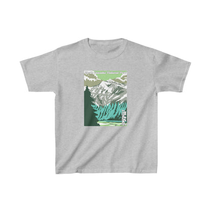 PNW North Cascades National Park Youth Tee - Kids Heavy Cotton™ Tee - Bigfoot Bigheart Studio