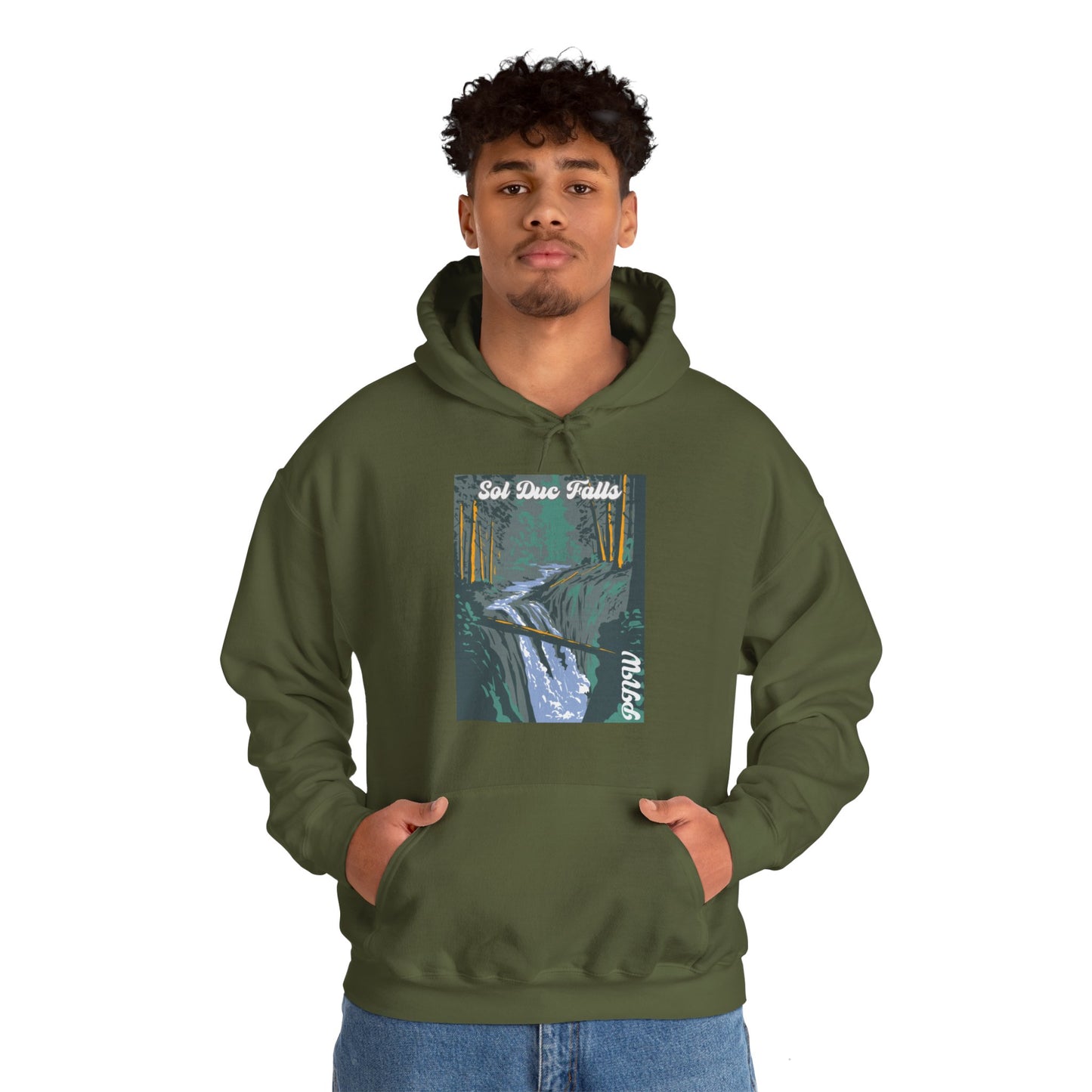 PNW Sol Duc Falls Hoodie - Unisex Heavy Blend™ Hooded Sweatshirt