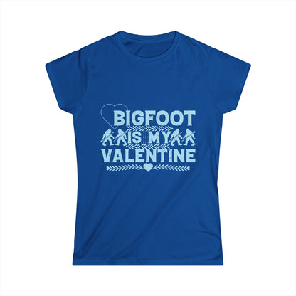 Bigfoot Is My Valentine - Women's Softstyle Tee