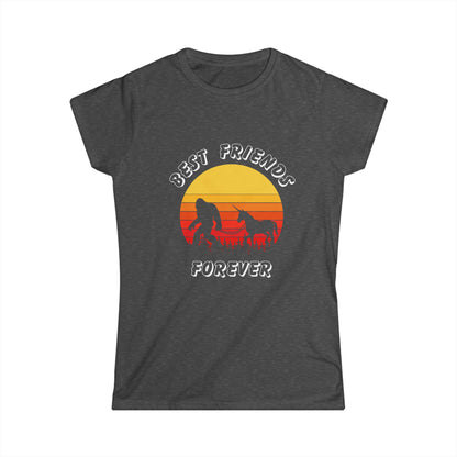 Unicorn Bigfoot Best Friends Forever - Women's Softstyle Tee