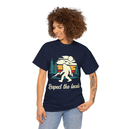 Respect The Locals | Sasquatch - Unisex Heavy Cotton Tee