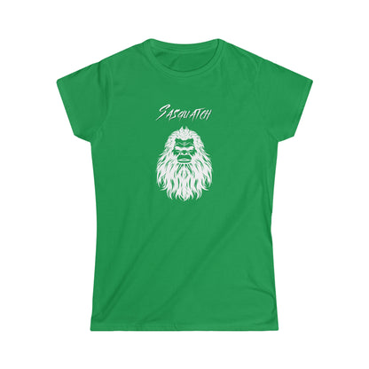 Sasquatch Selfie - Women's Softstyle Tee - Bigfoot Bigheart Studio