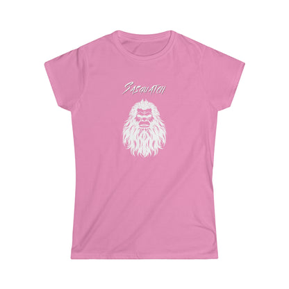 Sasquatch Selfie - Women's Softstyle Tee - Bigfoot Bigheart Studio