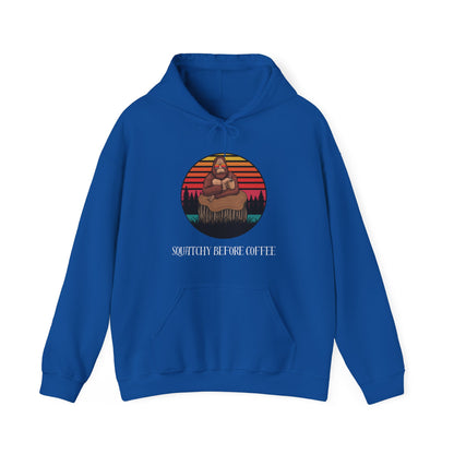 Squatchy Before Coffee | Adult Hooded Sweatshirt