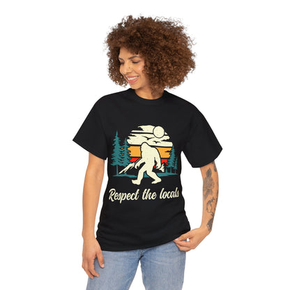 Respect The Locals | Sasquatch - Unisex Heavy Cotton Tee