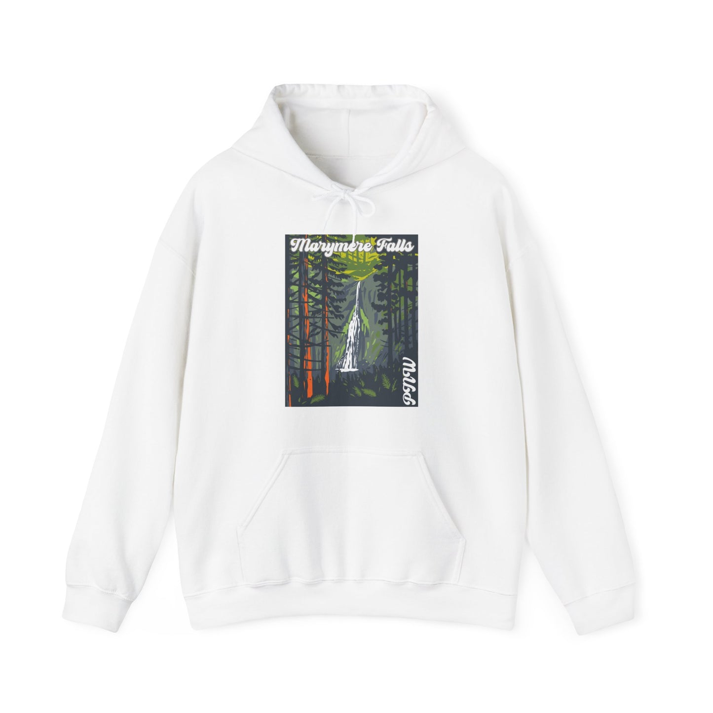 PNW Marymere Falls Hoodie - Unisex Heavy Blend™ Hooded Sweatshirt