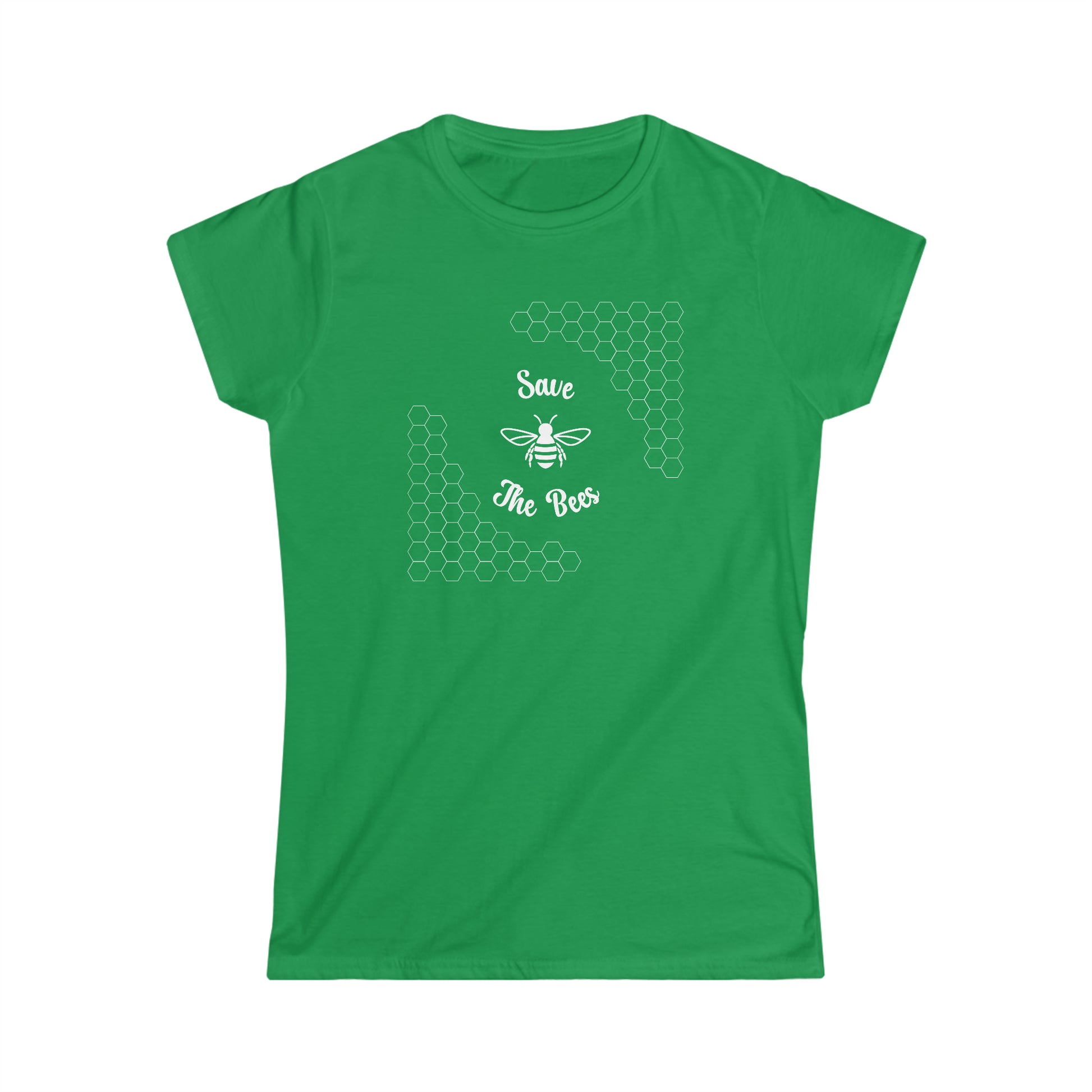 Save the Bees - Women's Softstyle Tee - Bigfoot Bigheart Studio