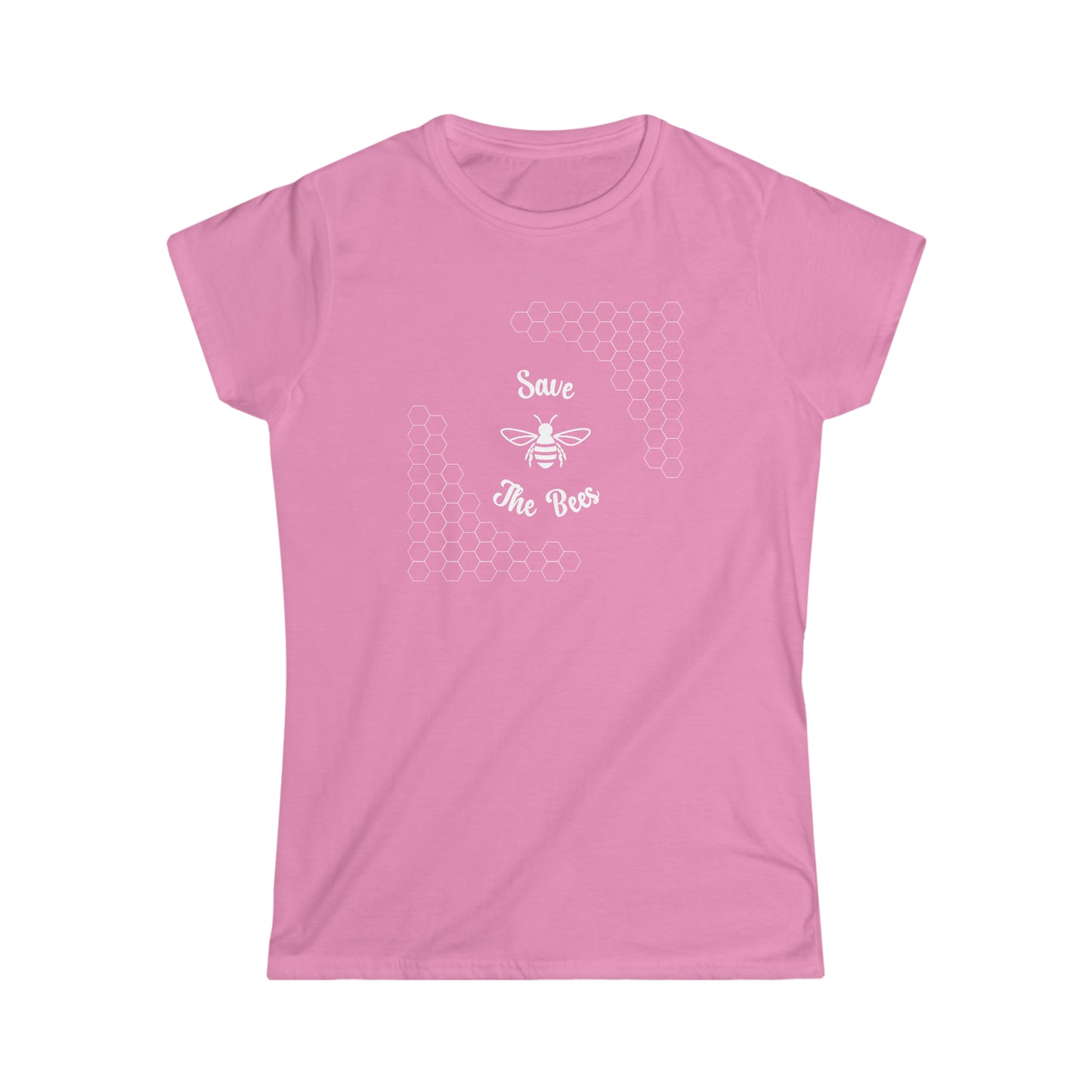 Save the Bees - Women's Softstyle Tee - Bigfoot Bigheart Studio