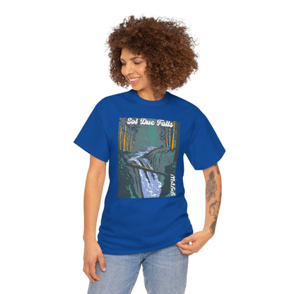 PNW Sol Duc Falls T-Shirt - Unisex Heavy Cotton Tee