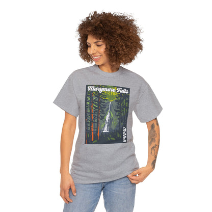 PNW Marymere Falls T-Shirt - Unisex Heavy Cotton Tee