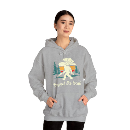 Respect the Locals - Bigfoot | Unisex Heavy Blend Hooded Sweatshirt