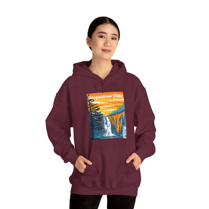 PNW Snoqualmie Falls Hoodie - Unisex Heavy Blend™ Hooded Sweatshirt