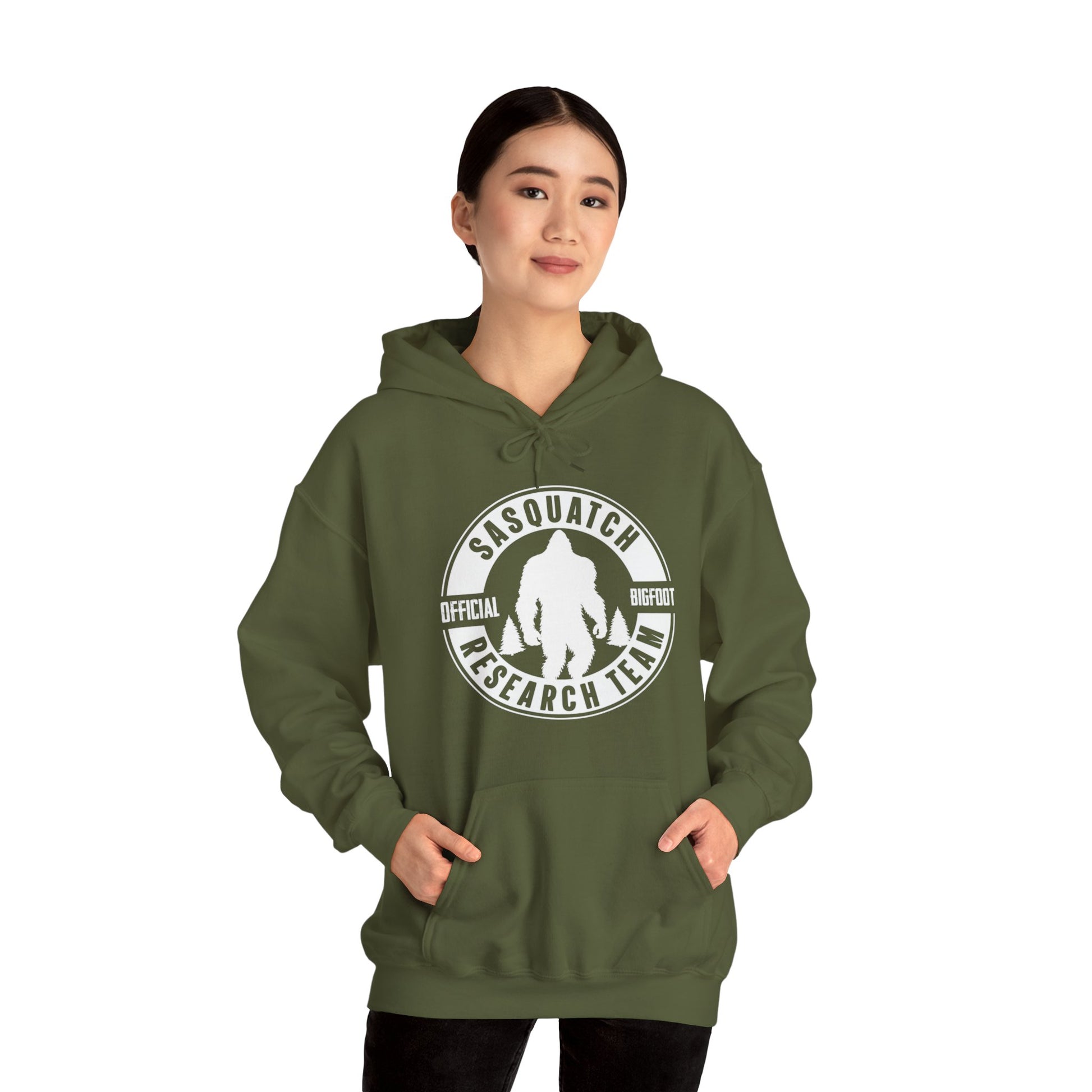 Sasquatch Research Team Official Bigfoot - Hoodie Sweatshirt - Bigfoot Bigheart Studio