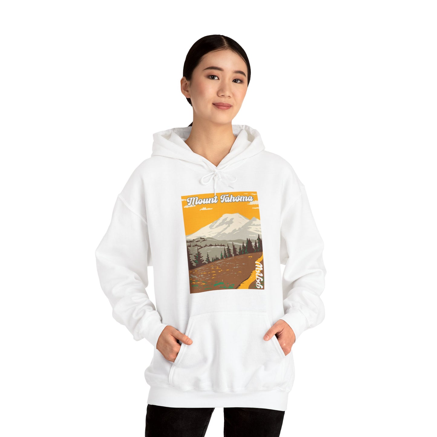 PNW Mount Tahoma (Mt. Rainier) Hoodie - Unisex Heavy Blend™ Hooded Sweatshirt