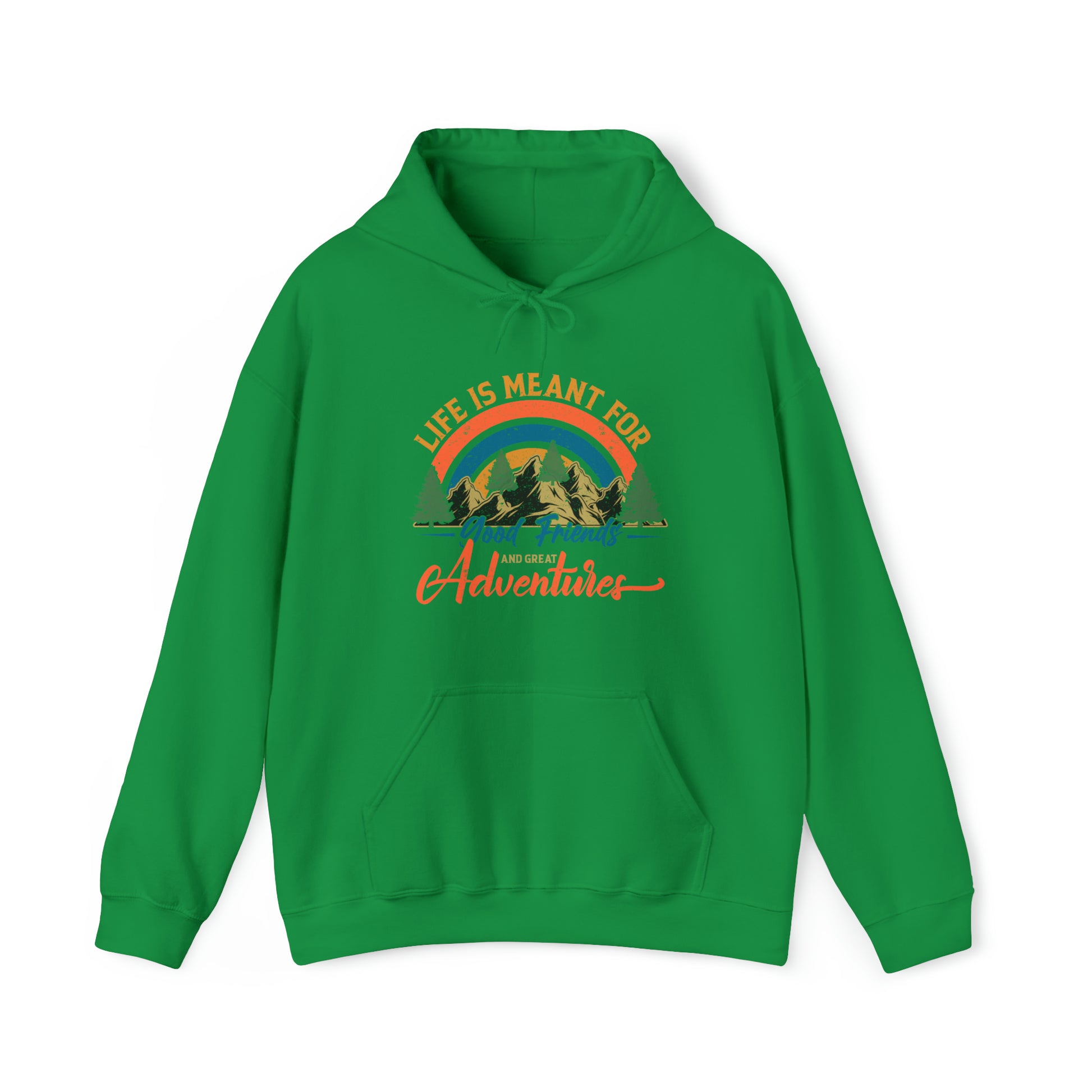 Good Friends Great Adventures - Unisex Heavy Blend™ Hooded Sweatshirt - Bigfoot Bigheart Studio