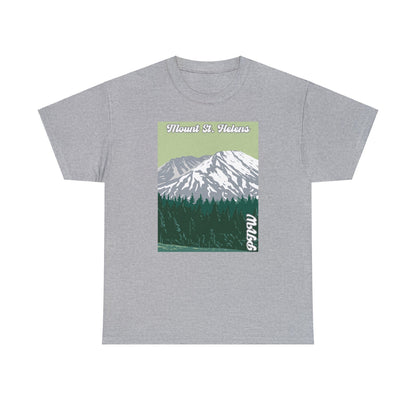 PNW Mount St. Helens T-Shirt - Unisex Heavy Cotton Tee - Bigfoot Bigheart Studio