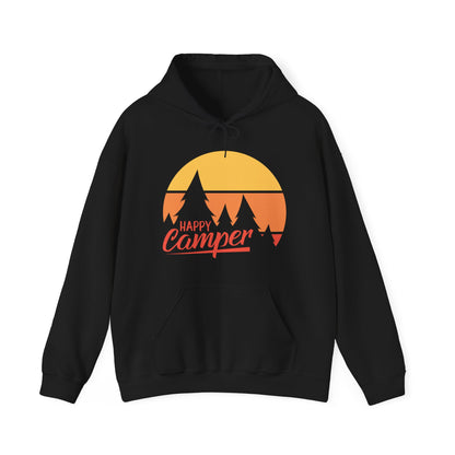 Happy Camper Adult Hoodie - Unisex Heavy Blend™ Hooded Sweatshirt - Bigfoot Bigheart Studio