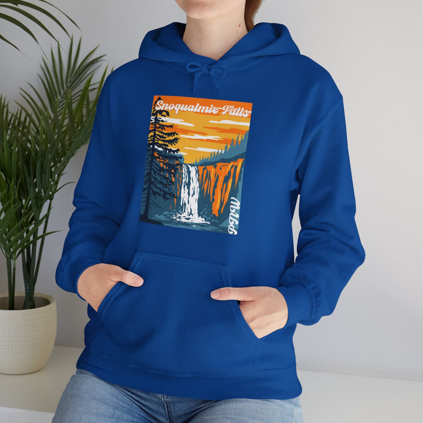 PNW Snoqualmie Falls Hoodie - Unisex Heavy Blend™ Hooded Sweatshirt