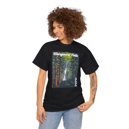 PNW Marymere Falls T-Shirt - Unisex Heavy Cotton Tee