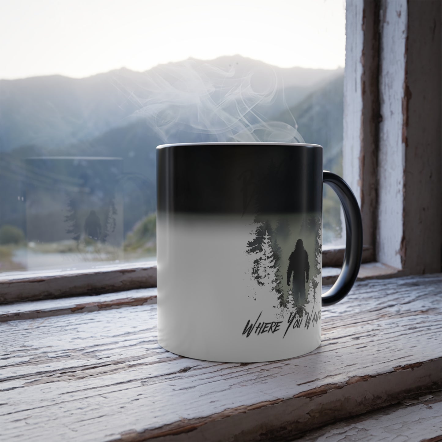 Be Careful Where You Wander - Sasquatch | Color Morphing Mug