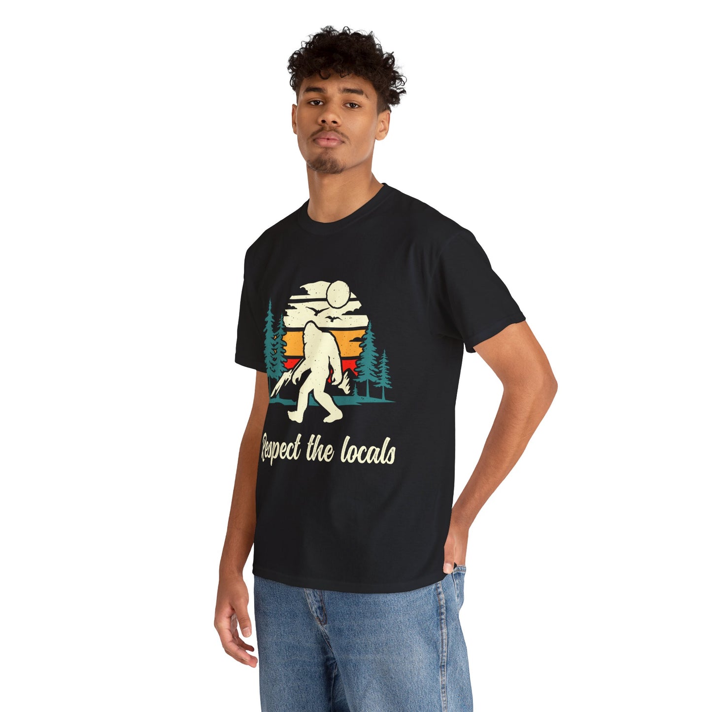 Respect The Locals | Sasquatch - Unisex Heavy Cotton Tee